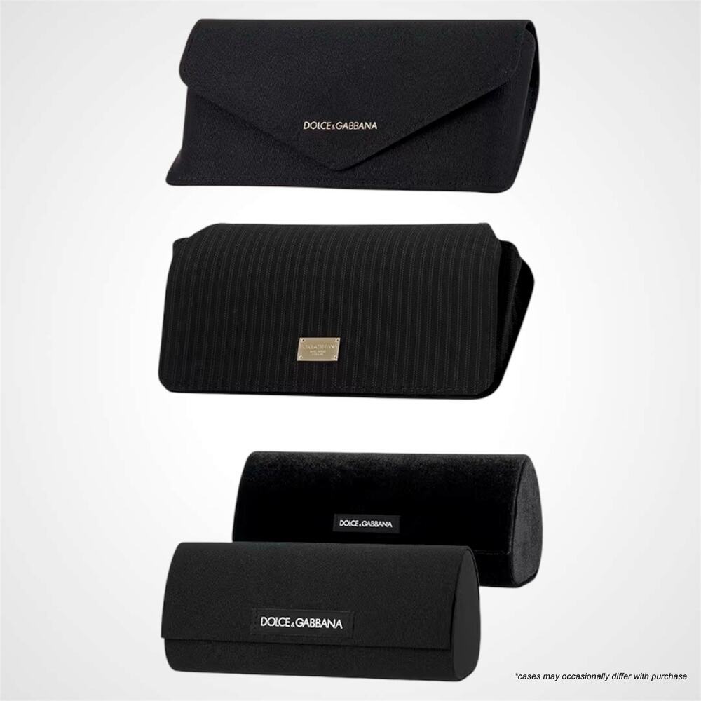 New Dolce & Gabbana Sunglasses Black Crystal Acetate Square Gray Lens - Picture 6 of 6